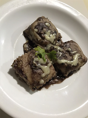 Brownie de chocolate con frutos secos